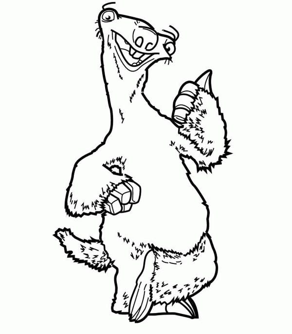 ice age characters coloring pages - photo #11
