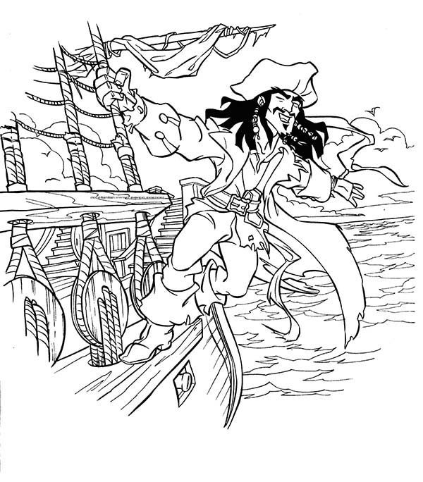 jack and the neverland pirate coloring pages - photo #41