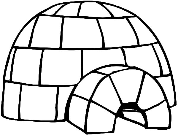 igloo coloring pages printable - photo #13