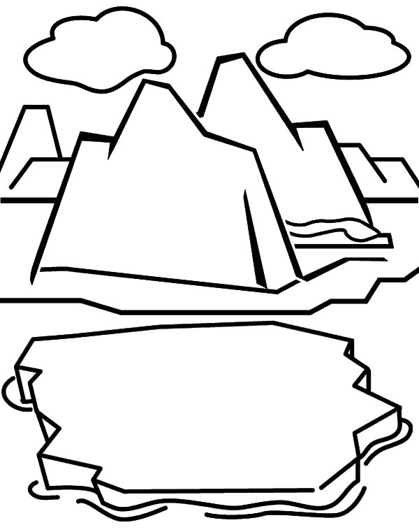 iceberg coloring pages - photo #10