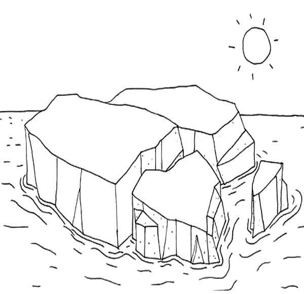 iceberg coloring pages - photo #3