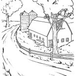Farm Life, Farm Life At My Uncle House Coloring Pages: Farm Life at My Uncle House Coloring Pages