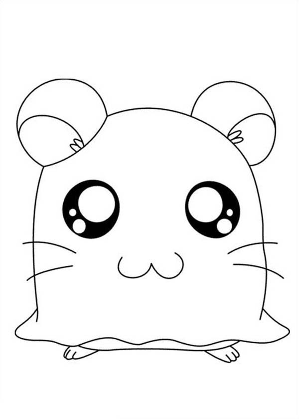 Hamtaro, : Hamtaro Coloring Pages for Kids