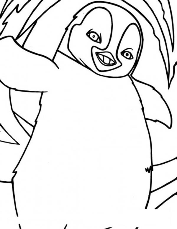 Happy Feet, : Happy Feet Erik Coloring Pages