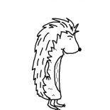 Hedgehogs, Hedgehog Coloring Page: Hedgehog Coloring Page