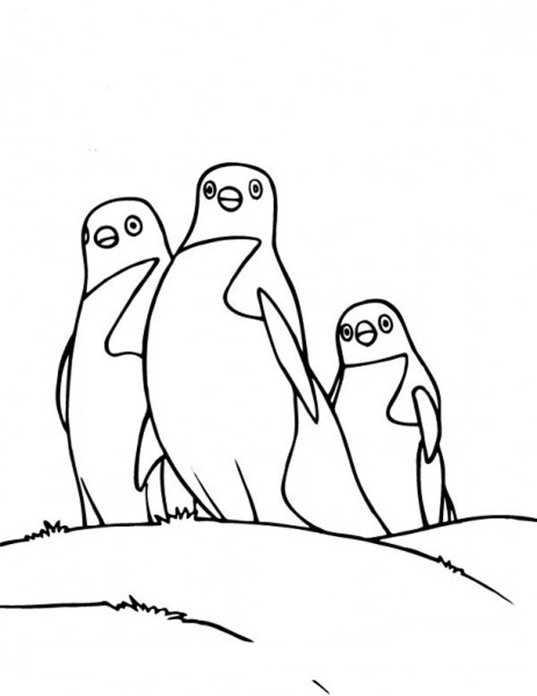 Happy Feet, : Mumble Friends in Happy Feet Coloring Pages