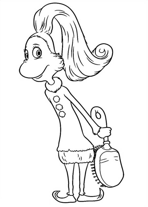 Horton, : Salley O Malley Holding a Brush in Horton Hears a Who Coloring Pages