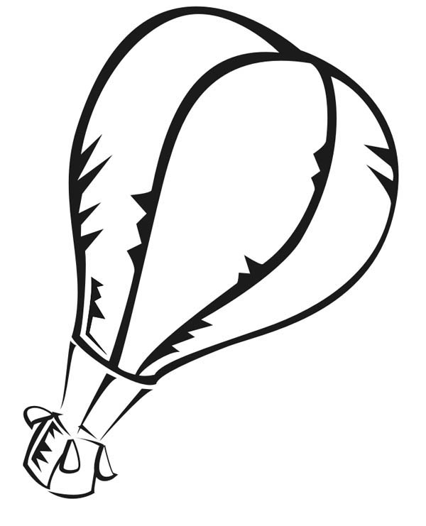Hot Air Balloon, : Sketch of Hot Air Balloon Coloring Pages