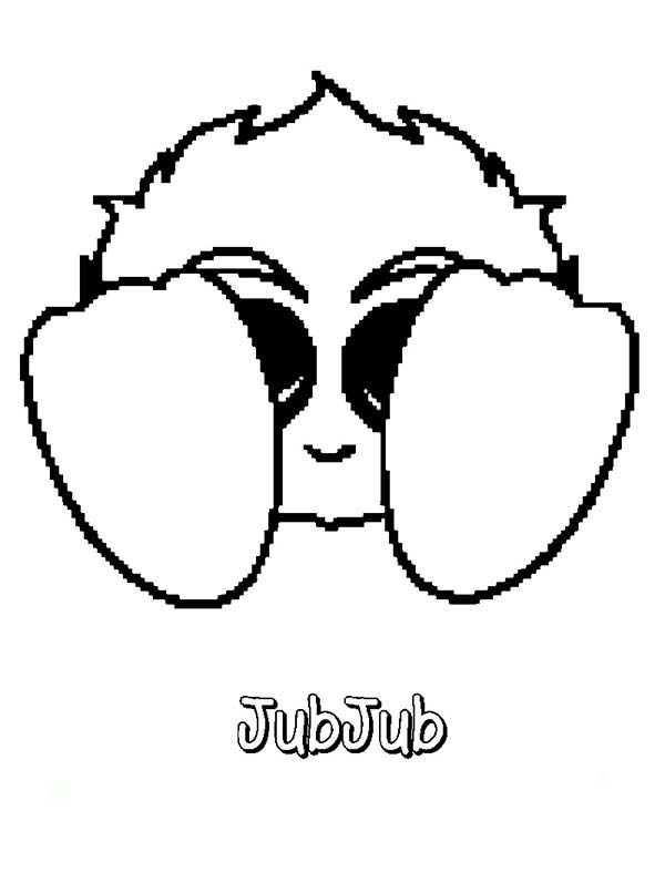 Neopets, : Cute JubJub Neopets Coloring Pages