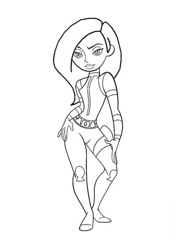 Kim Possible, : Disney Kim Possible Coloring Pages