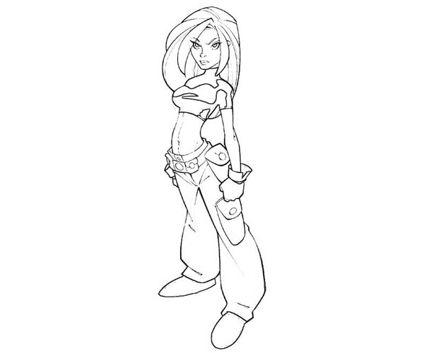 Kim Possible, : Drawing Kim Possible Coloring Pages