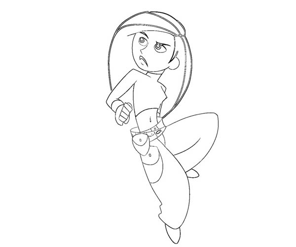 Kim Possible, : Kim Possible Defending Earth Coloring Pages