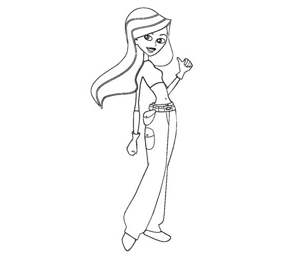 Kim Possible, : Kim Possible Done Her Job Coloring Pages