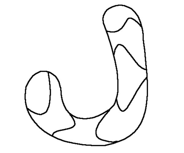 Letter J, : Learn ABC for Letter J Coloring Page
