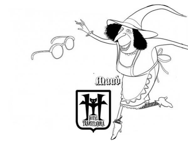 Hotel Transylvania, : Meet Griffin Glassess from Hotel Transylvania Coloring Pages
