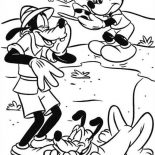Mickey Mouse Safari, Mickey Mouse Safari Coloring Pages Goofy And Pluto Laughing Ar Mickey: Mickey Mouse Safari Coloring Pages Goofy and Pluto Laughing ar Mickey