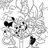 Mickey Mouse Safari, Mickey Mouse Safari Coloring Pages Reading Instruction In The Book With Donald And Goofy: Mickey Mouse Safari Coloring Pages Reading Instruction in the Book with Donald and Goofy