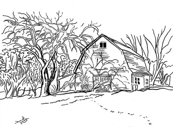 Landscapes, : Out of Town Landscapes Coloring Pages