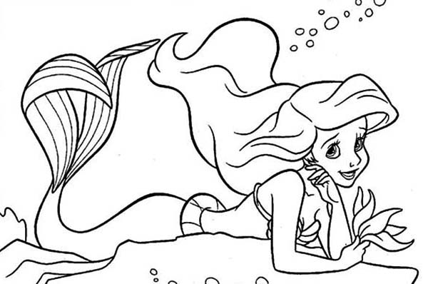 Mermaid, : Princess Ariel Mermaid Coloring Pages