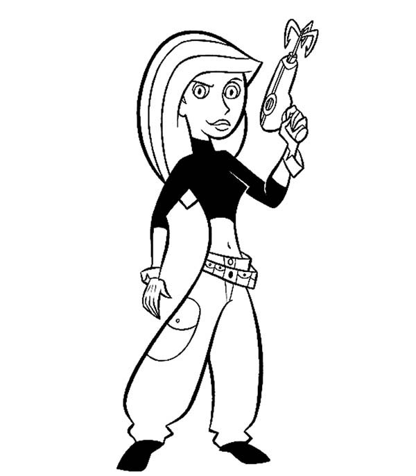 Kim Possible, : Shego Try to Beat Kim Possible Coloring Pages