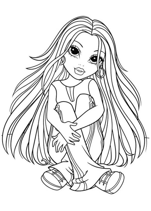 Moxie Girlz, : The Confidence Avery from Moxie Girlz Coloring Pages