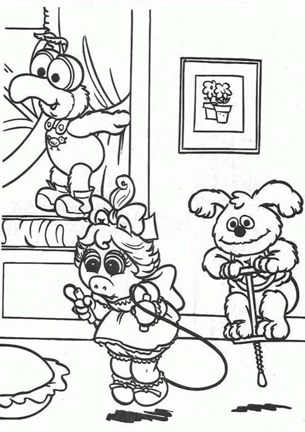 The Muppets, : The Muppets Babies Having Fun Coloring Pages