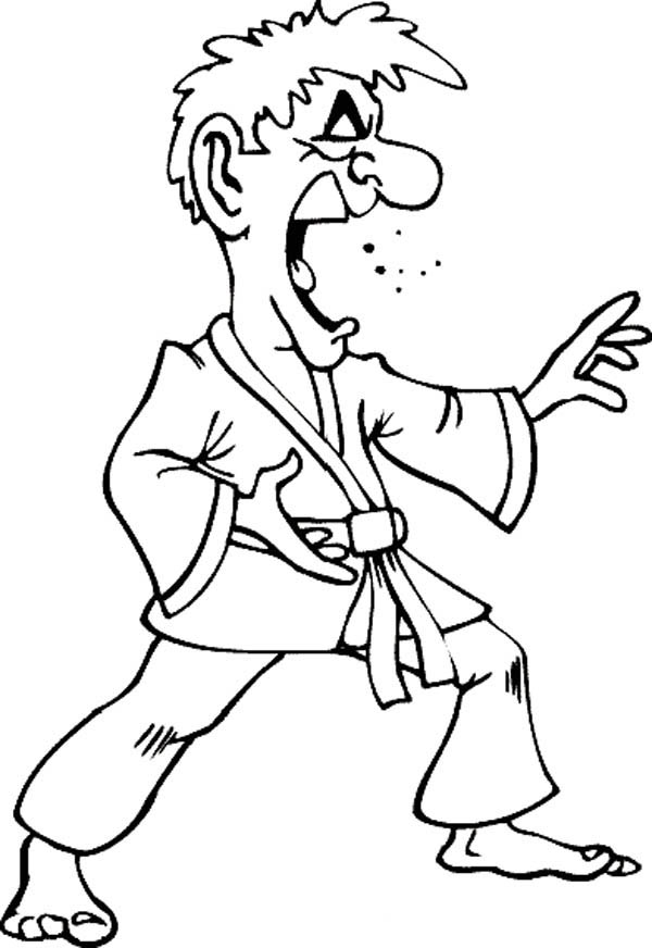 Judo, : The Spirit of Judo Coloring Pages
