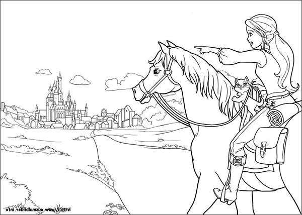 Barbie and Three Musketeers, : Barbie and Three Musketeers Coloring Pages Barbie Going to Town