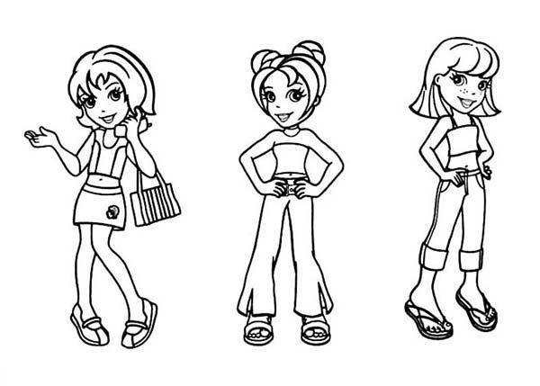 Polly Pocket, : Kids Drawing Polly Pocket Coloring Pages