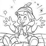 Pinocchio, Magical Night For Pinocchio Coloring Pages: Magical Night for Pinocchio Coloring Pages