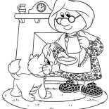Postman Pat, Mrs Goggins Give A Cat A Cup Of Milk Postman Pat Coloring Pages: Mrs Goggins Give a Cat a Cup of Milk Postman Pat Coloring Pages