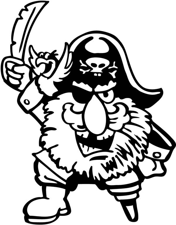 Piet Pirate, : Picture of Piet Pirate Coloring Pages