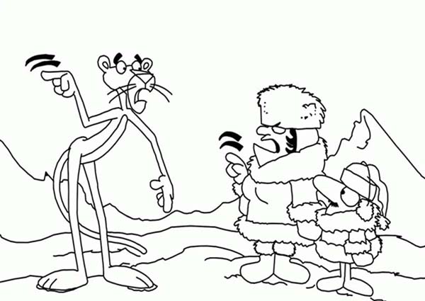 Pink Panther, : Pink Panther Image Coloring Pages