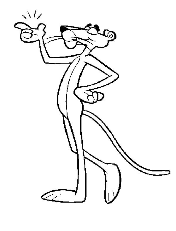 Pink Panther, : Pink Panther Piece of Cake Coloring Pages