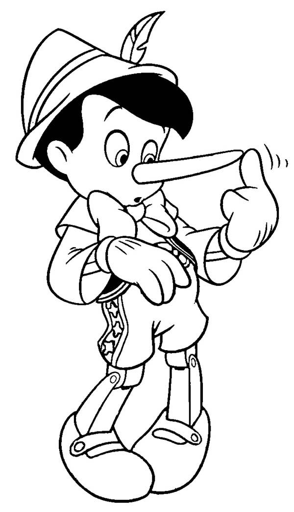 Pinocchio, : Pinocchio Must Not Lie Coloring Pages