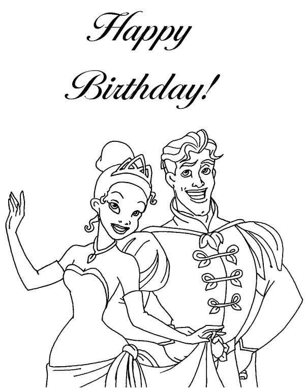 Princesses Birthday, : Ready to Leave for Princesses Birthday Party Coloring Pages
