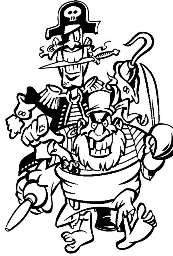 Pirates, : Terrible Pirate Coloring Pages