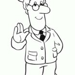 Postman Pat, The Mailman Pat Clifton From Postman Pat Coloring Pages: The Mailman Pat Clifton from Postman Pat Coloring Pages