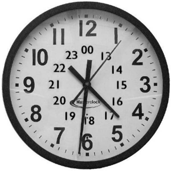 Analog Clock, : 24 Hours Analog Clock Coloring Pages
