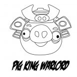 Angry Bird Pigs, Angry Bird Pigs Warlord Angry Coloring Pages: Angry Bird Pigs Warlord Angry Coloring Pages
