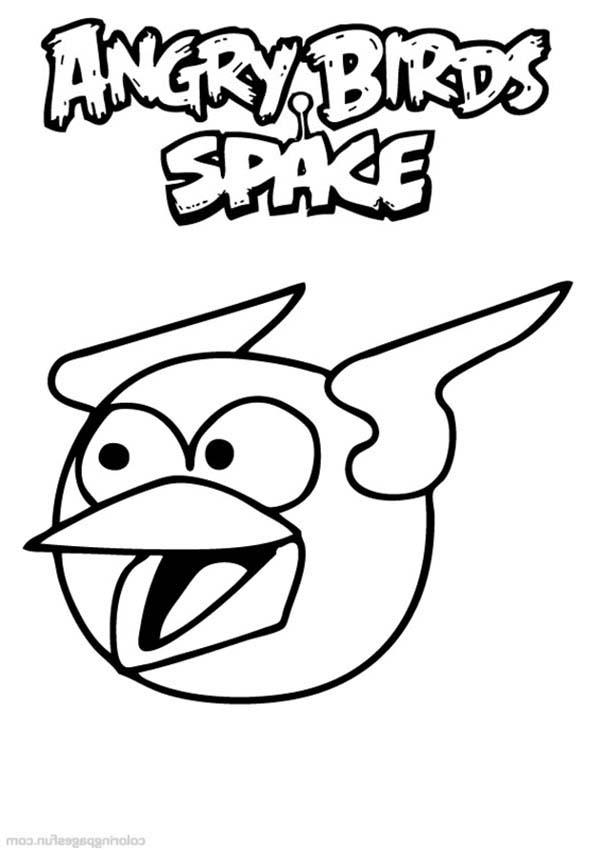 Angry Bird Space, : Angry Bird Space Attack Spltting in to Three Coloring Pages