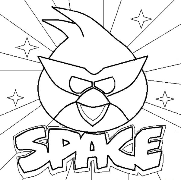 Angry Bird Space, : Angry Bird Space Stars Coloring Pages