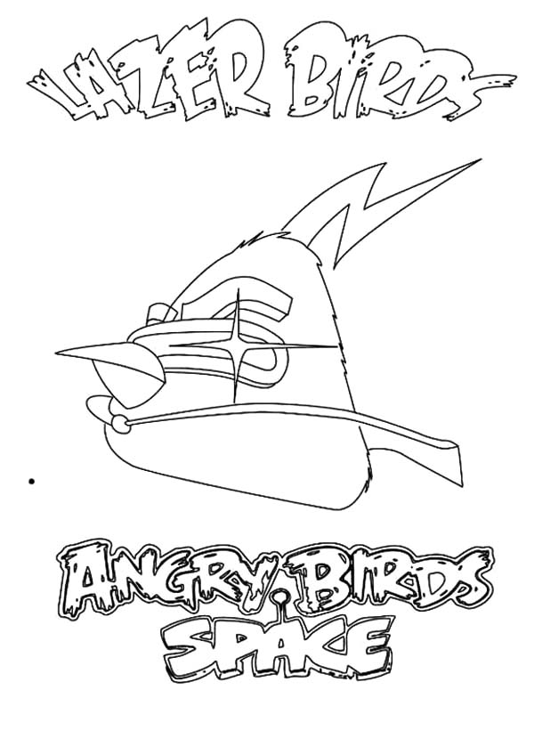 Angry Bird Space, : Angry Bird Space the Lazer Birds Coloring Pages