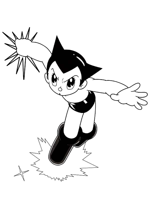 Astro Boy, : Astro Boy Coloring Pages for Kids