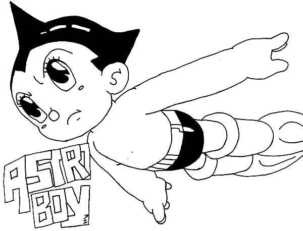Astro Boy, : Astro Boy Comic Coloring Pages