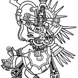 Aztec, Aztec Tlaloc Coloring Pages: Aztec Tlaloc Coloring Pages