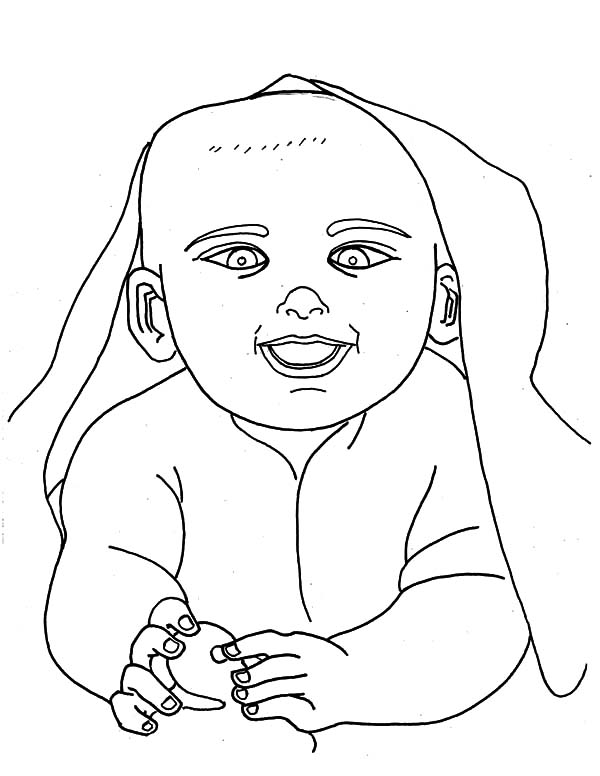 Babies, : Babies Under His Blanket Coloring Pages