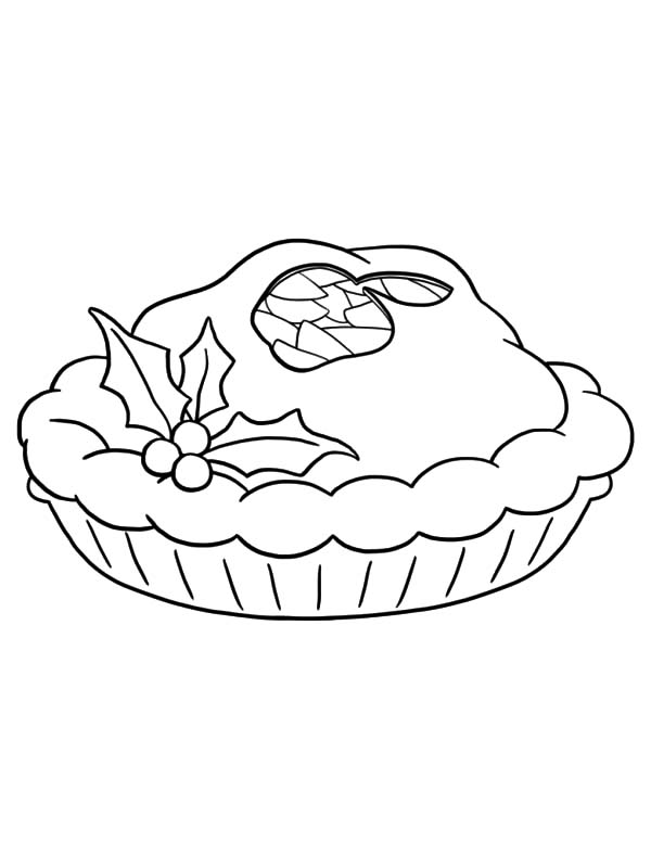 Apple Pie, : Christmas Apple Pie Coloring Pages
