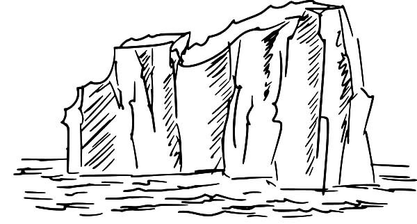 Iceberg, : Drawing Iceberg Coloring Pages