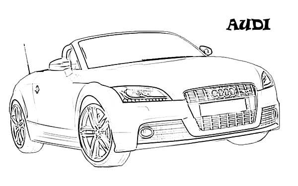Audi Cars, : Exotic Audi Cars Coloring Pages